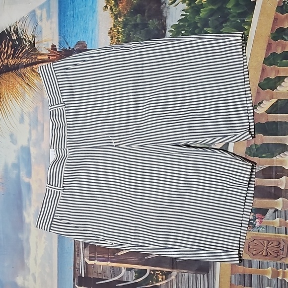 Banana Republic Pinstripe Shorts Size 6 NWT - Picture 1 of 5